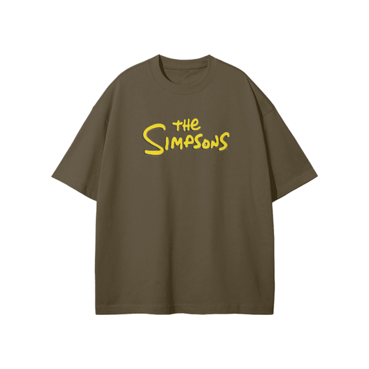 Oversized Bart Simpson two-figures tee